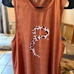 ZYIA Copper Tank with Leopard Accent